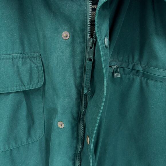 Eddie Bauer Hooded Jacket Chore Barn Coat Parka Mens M Plaid Wool Lined Field - Picture 6 of 10